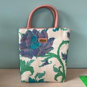 Jim Thompson purse. Silk. Beautiful color palette.